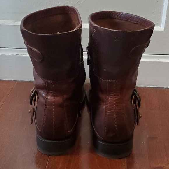 OluKai leather dark brown boots size 6 - Picture 3 of 6